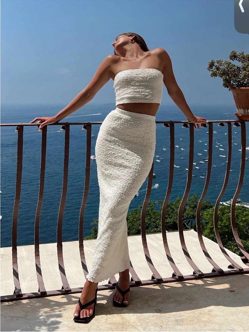 Princess Polly white maxi skirt set
